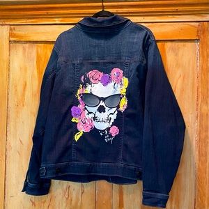 Betsy Johnson for Torrid Fabulous Denim Jacket with Skull